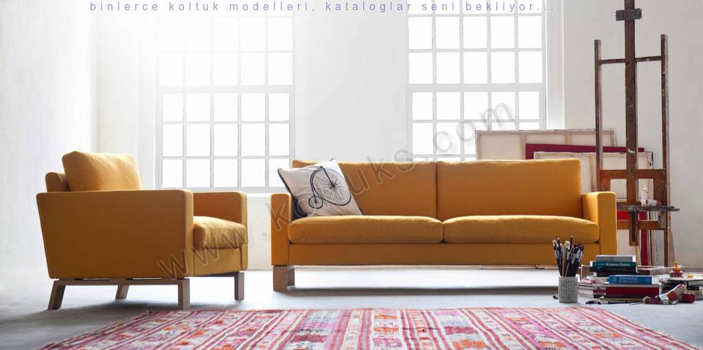 Sarı Modern Koltuk Takımı